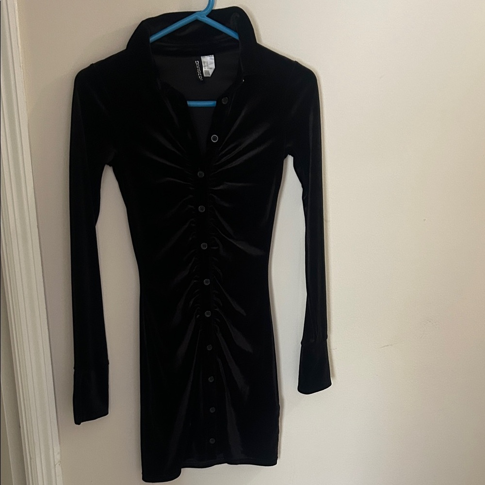 H&M Black Midi Dress